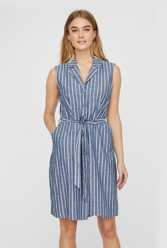 SANDY BUTTON SHORT DRESS