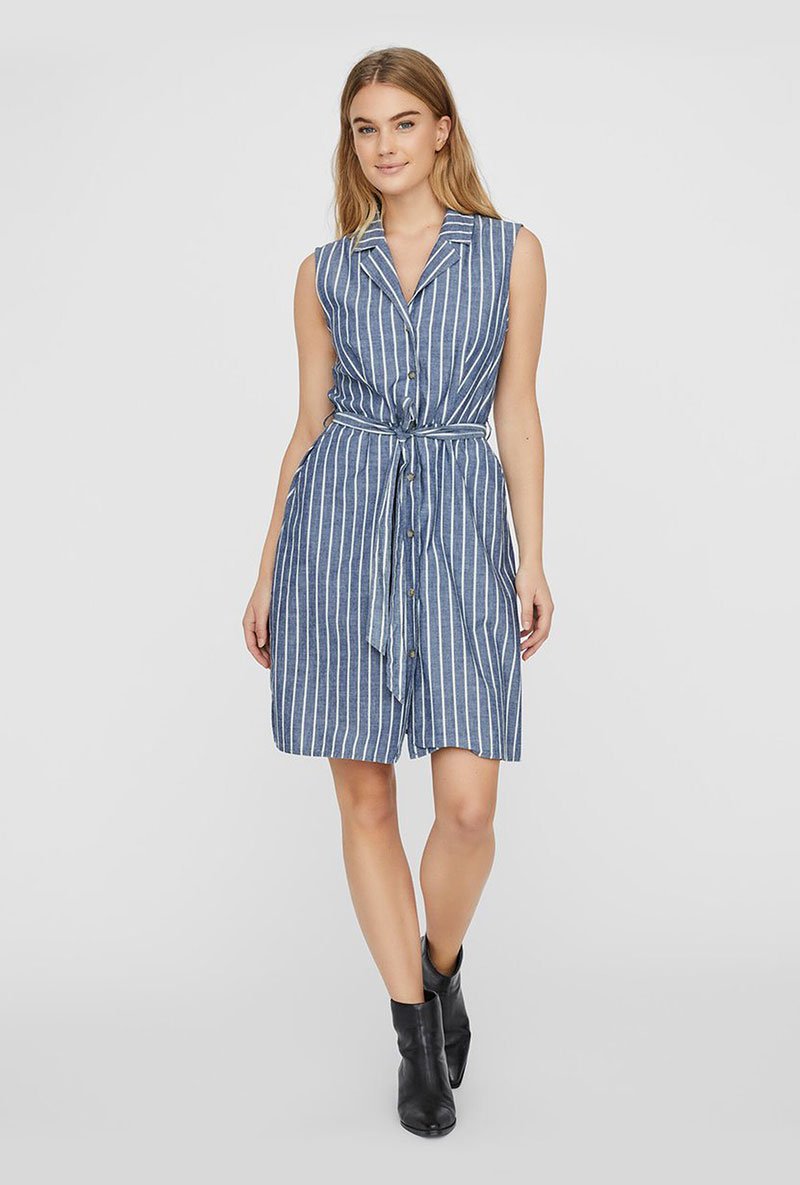 SANDY BUTTON SHORT DRESS