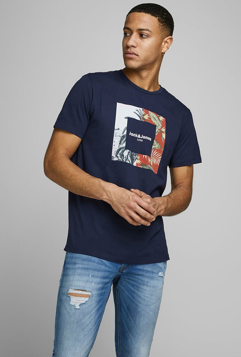 JACK AND JONES TROPIC II CREW NECK TEE