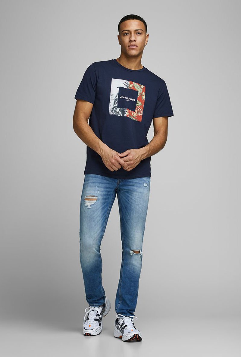 JACK AND JONES TROPIC II CREW NECK TEE