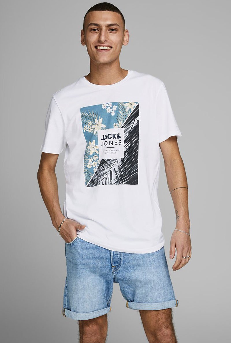 JACK AND JONES TROPIC III CREW NECK TEE
