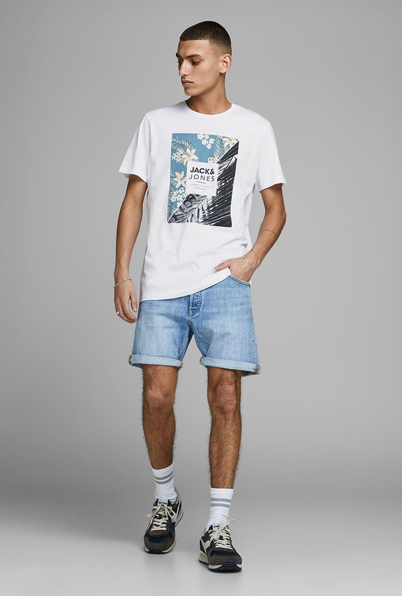JACK AND JONES TROPIC III CREW NECK TEE