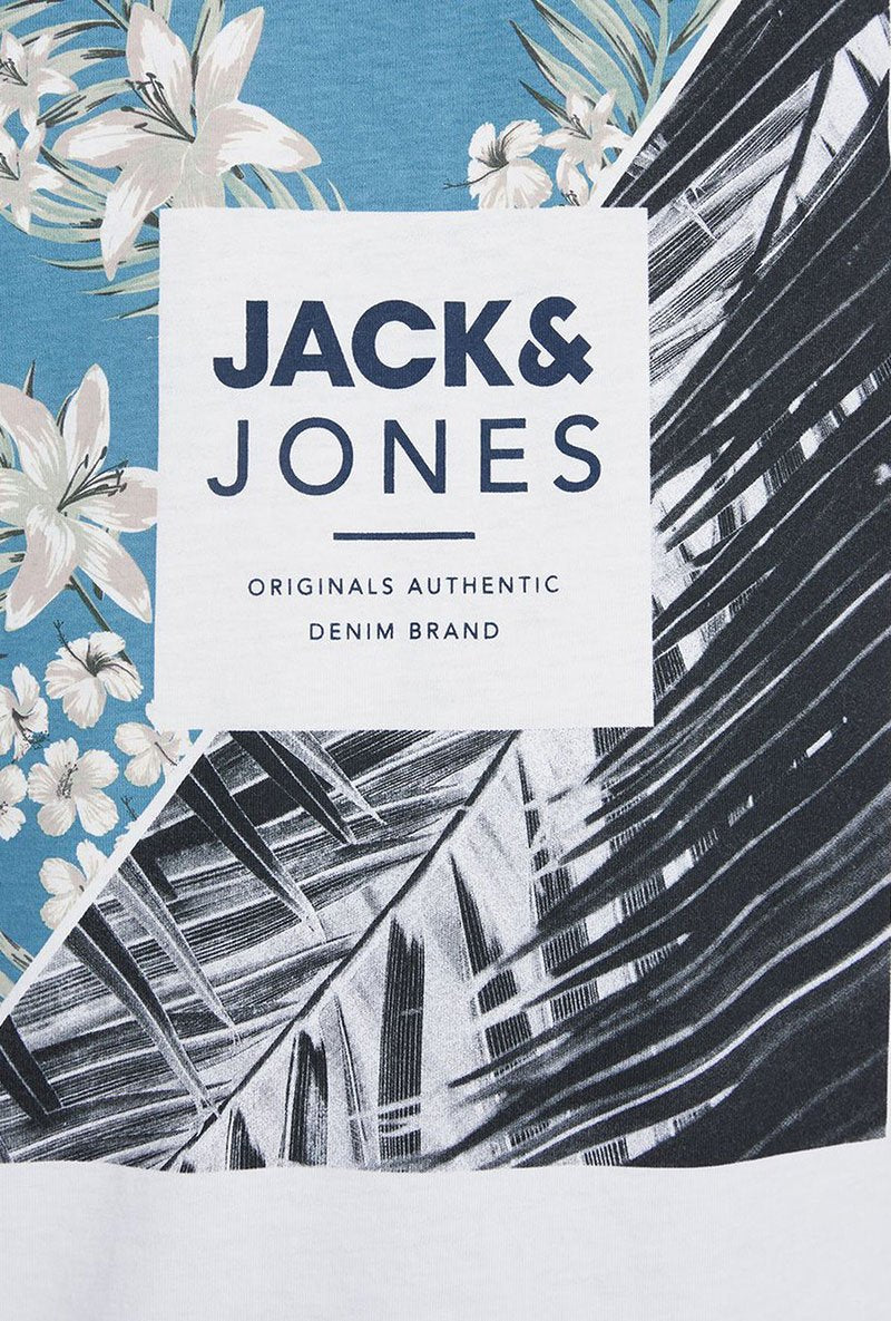 JACK AND JONES TROPIC III CREW NECK TEE