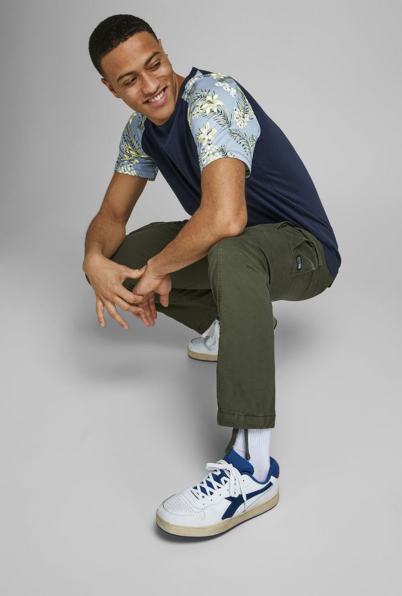 JACK AND JONES TROPIC RAGLAN TEE