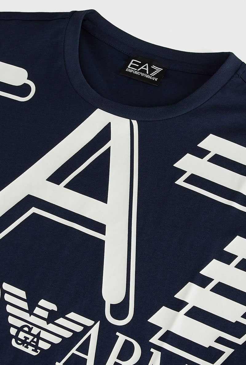 EA7 MAXI LOGO JERSEY TSHIRT