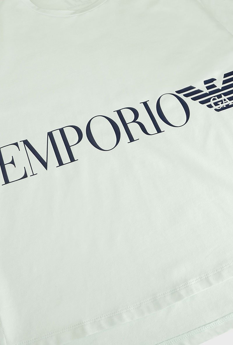 CROPPED LOGO PRINT TSHIRT