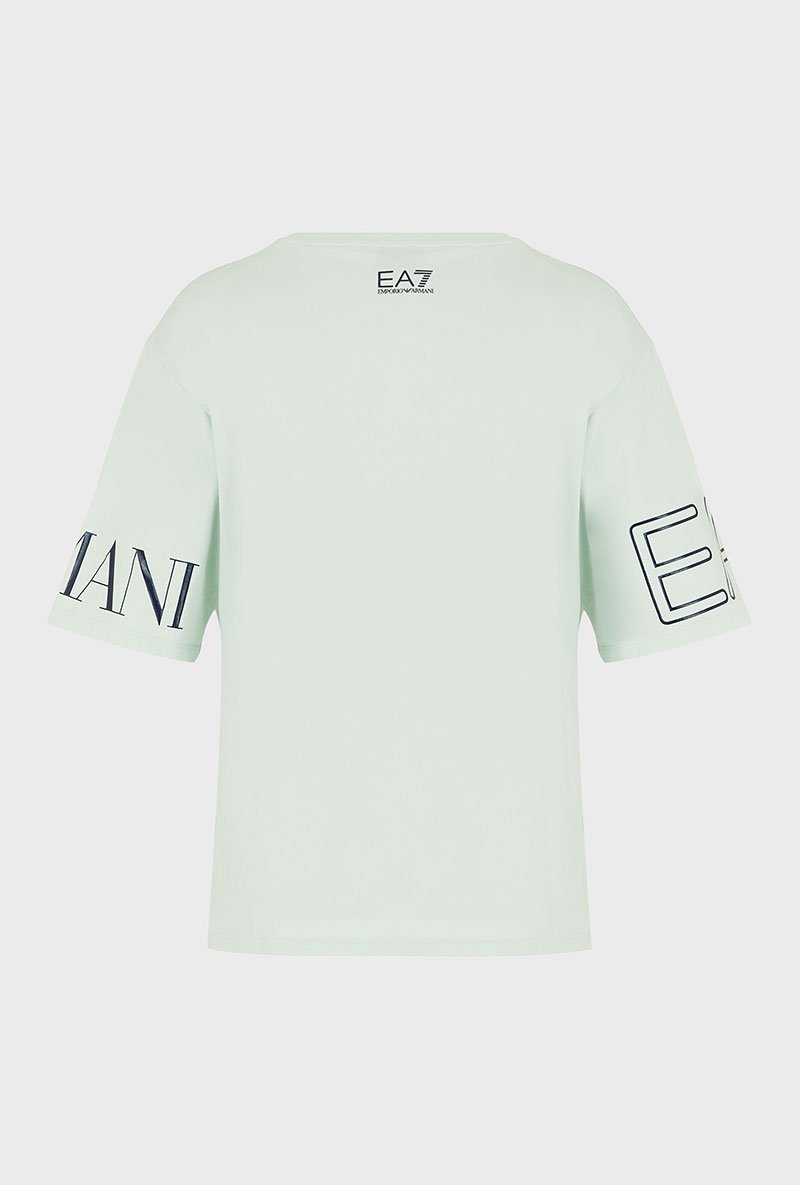 CROPPED LOGO PRINT TSHIRT