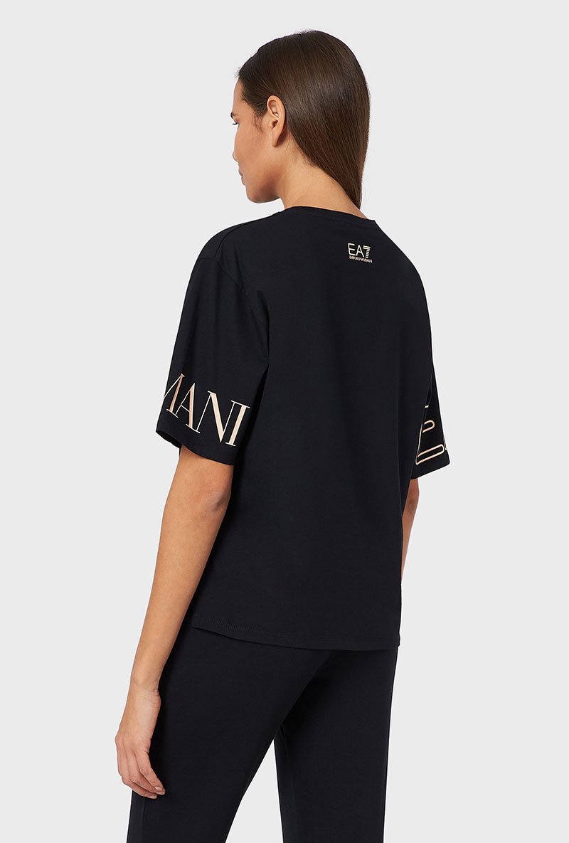 CROPPED LOGO PRINT TSHIRT
