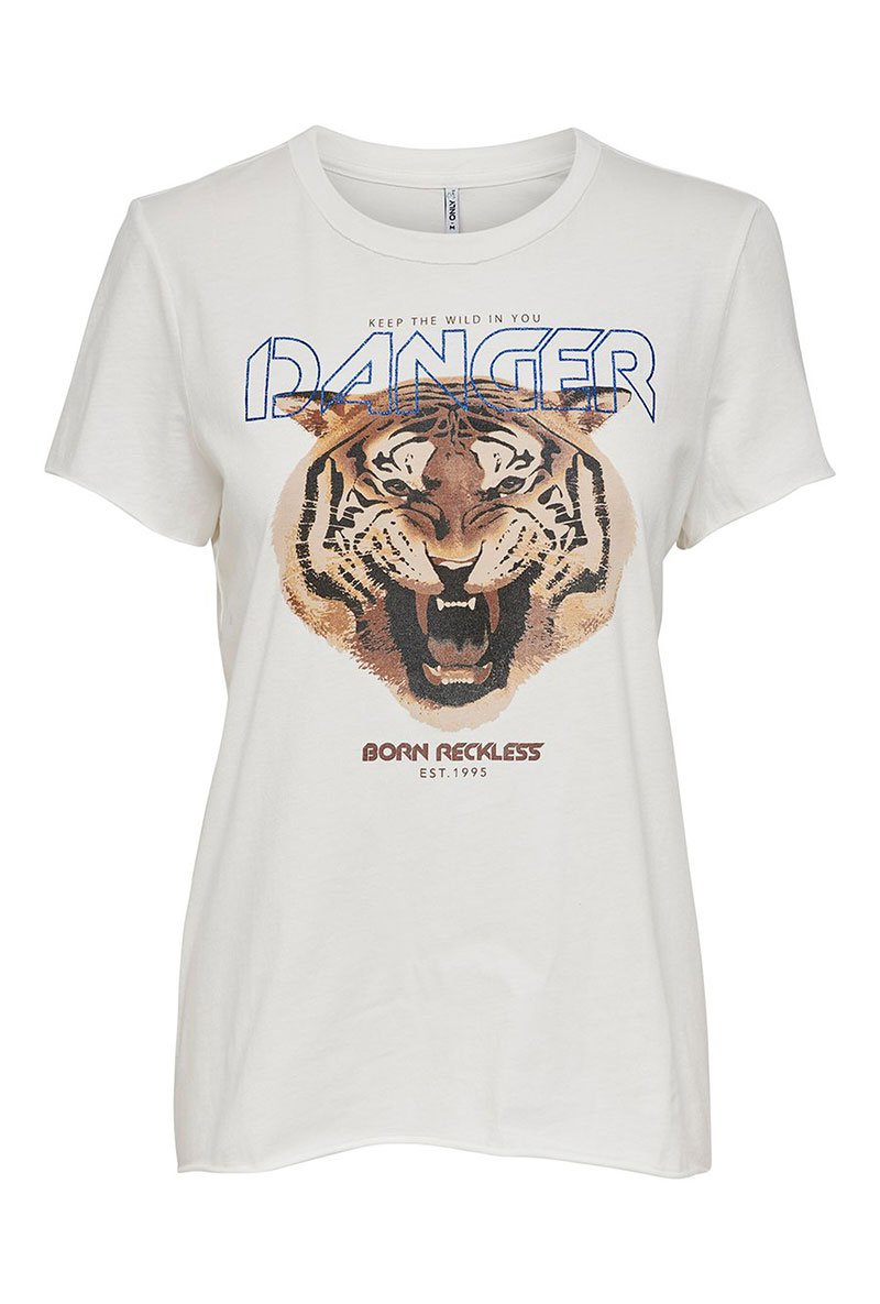 ONLY DANGER ANIMAL PRINT TEE