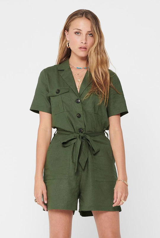 ONLY HAILEY LINEN PLAYSUIT