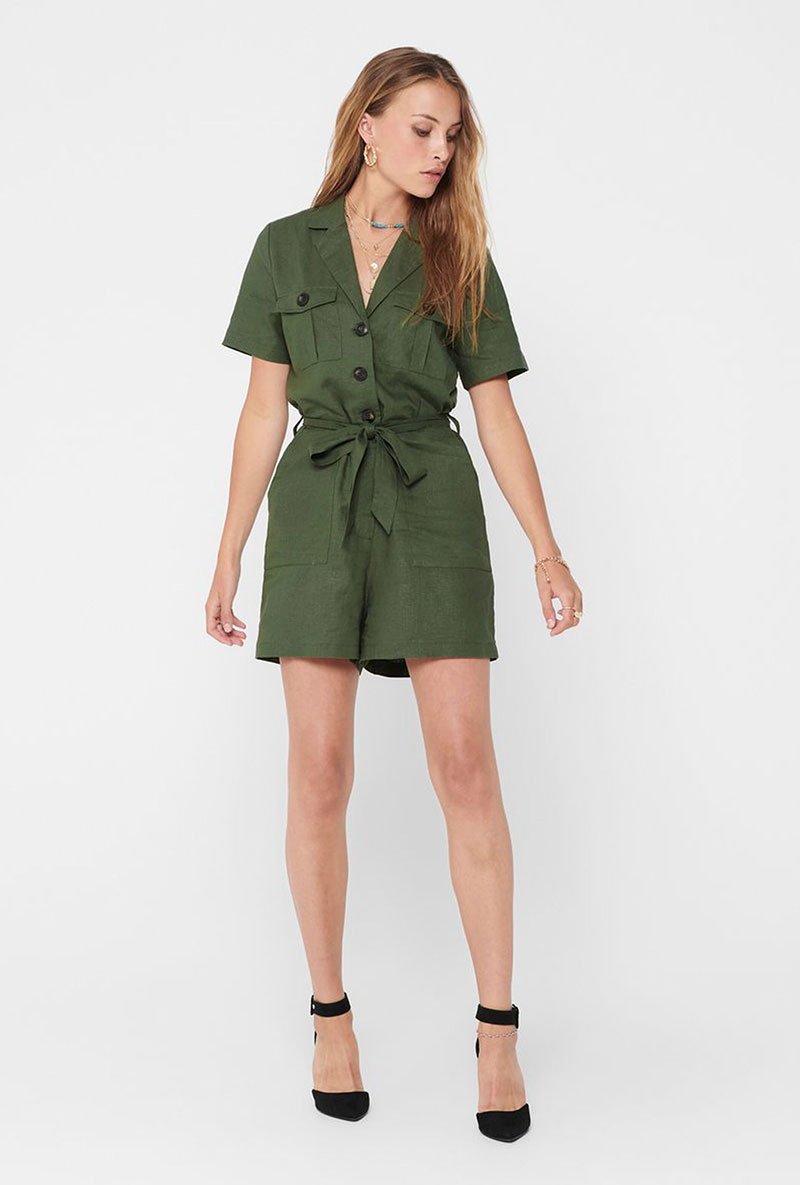 ONLY HAILEY LINEN PLAYSUIT