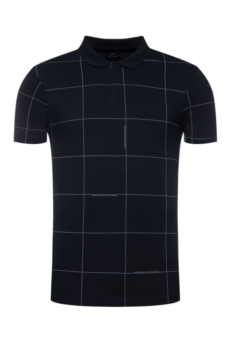 ARMANI EXCHANGE ALL OVER LOGO POLO