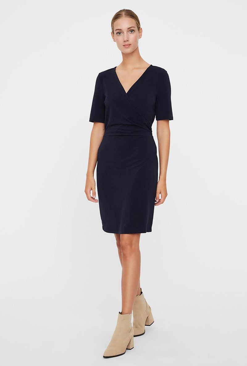 DANCE SHORT WRAP DRESS