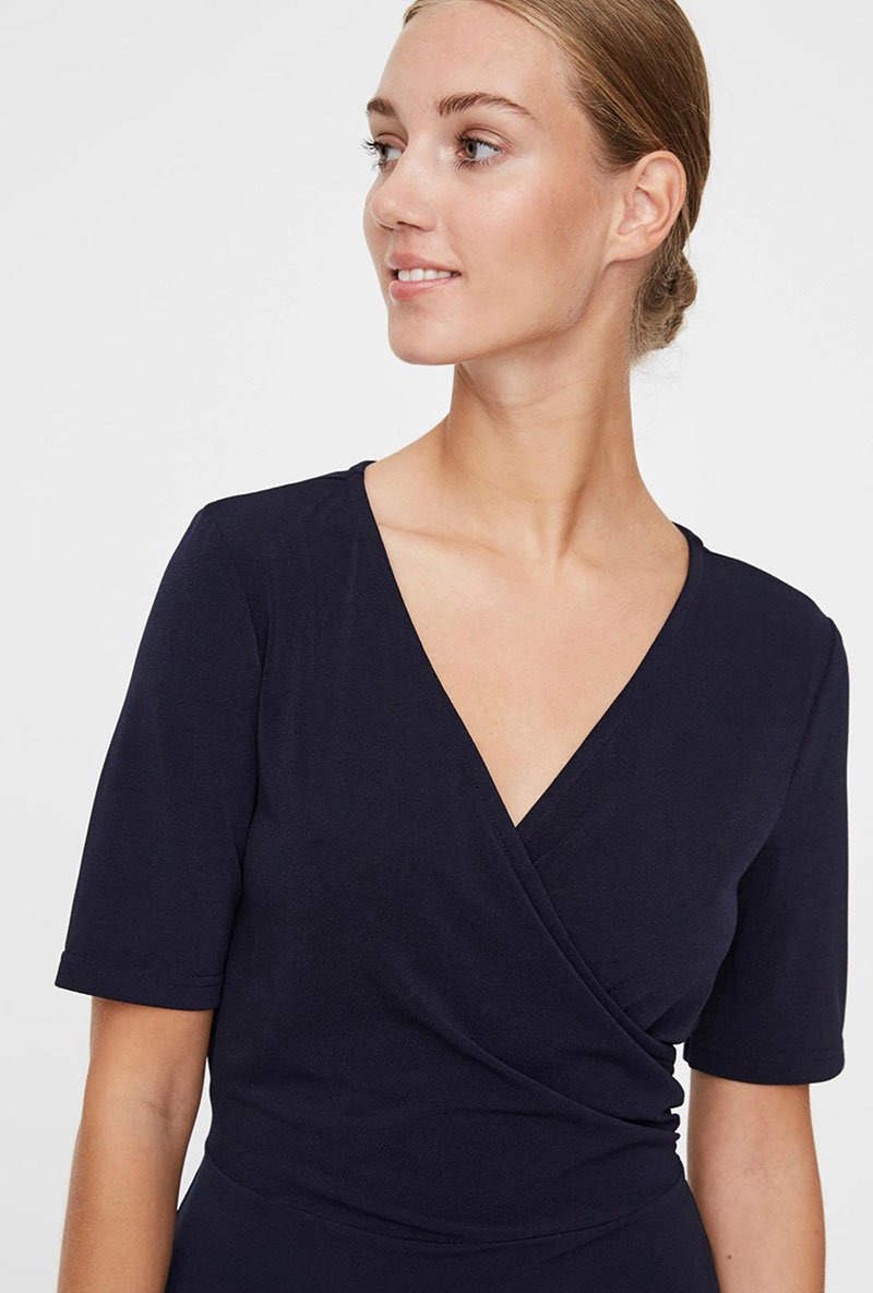 DANCE SHORT WRAP DRESS