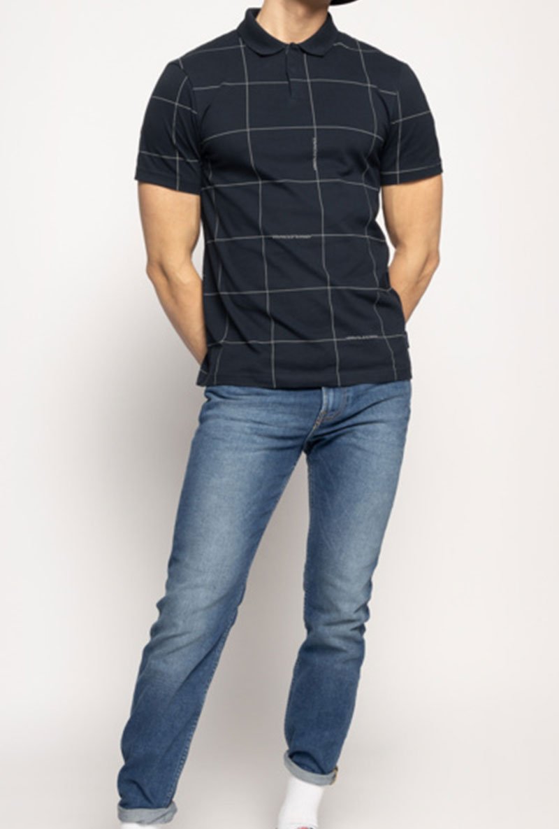 ARMANI EXCHANGE ALL OVER LOGO POLO