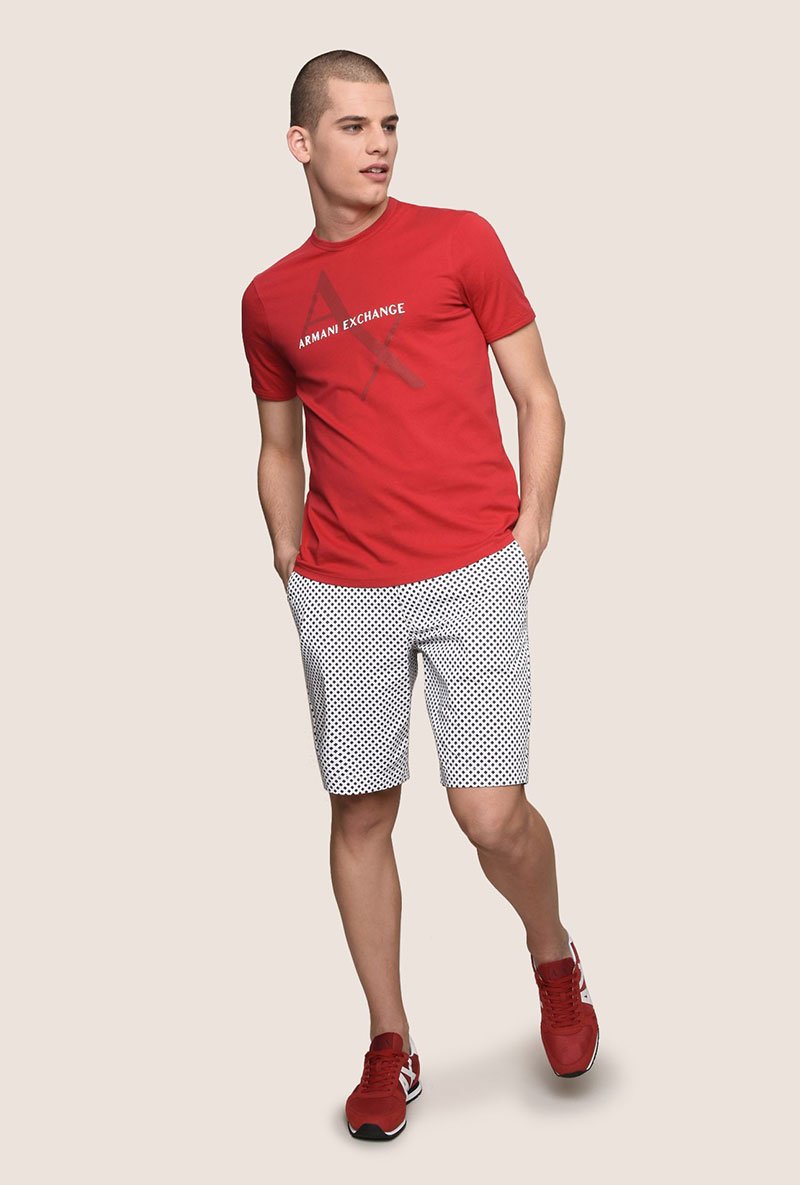 ARMANI EXCHANGE CLASSIC DIAGONAL TEE