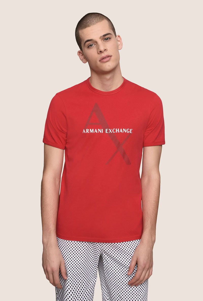 ARMANI EXCHANGE CLASSIC DIAGONAL TEE