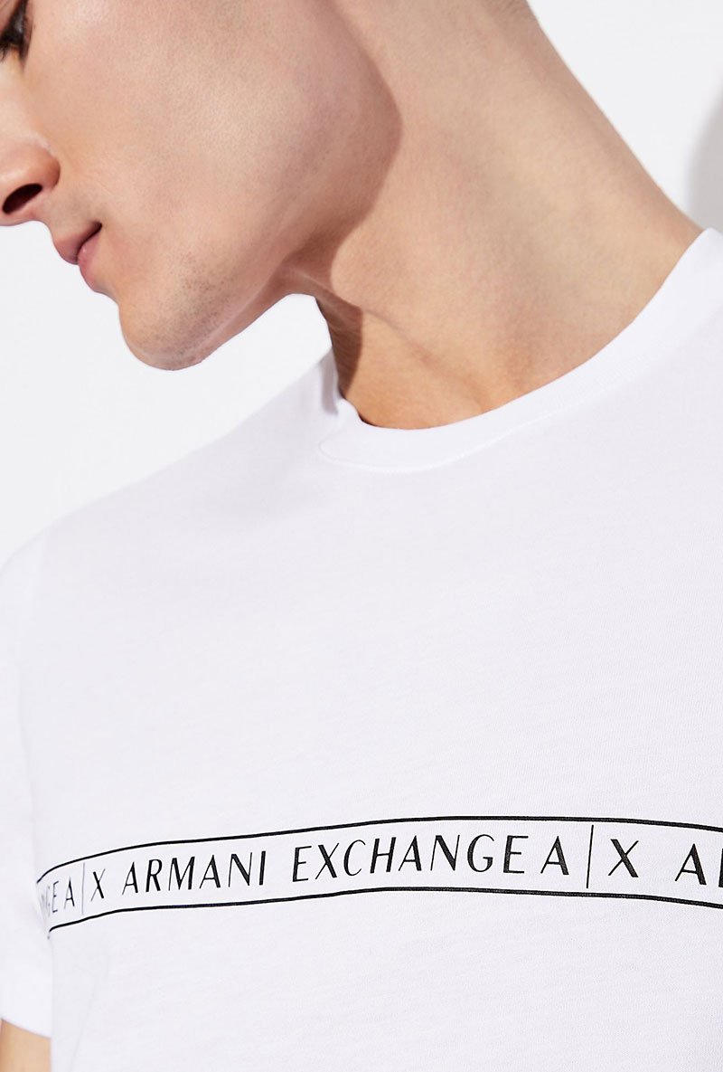 ARMANI EXCHANGE LETTERING LOGO TEE