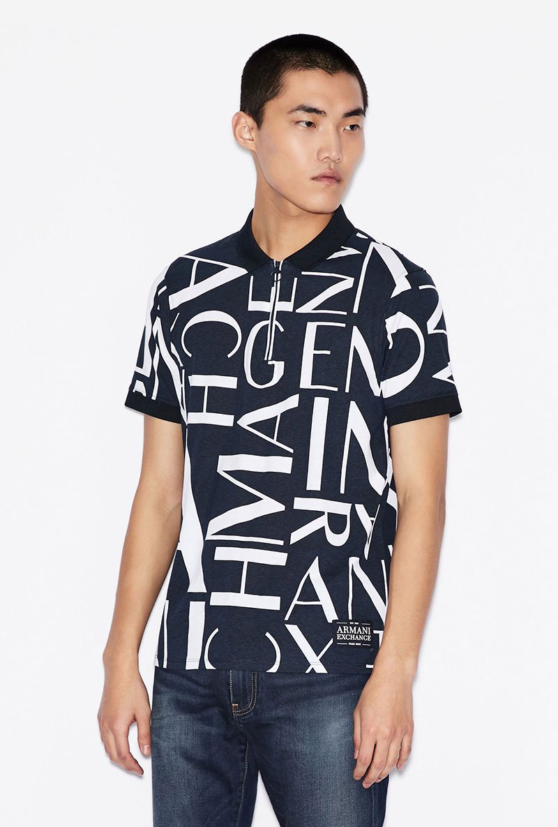 ARMANI EXCHANGE FRAME LOGO POLO