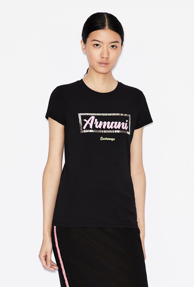 ARMANI EXCHANGE SLIM LETTERING TSHIRT