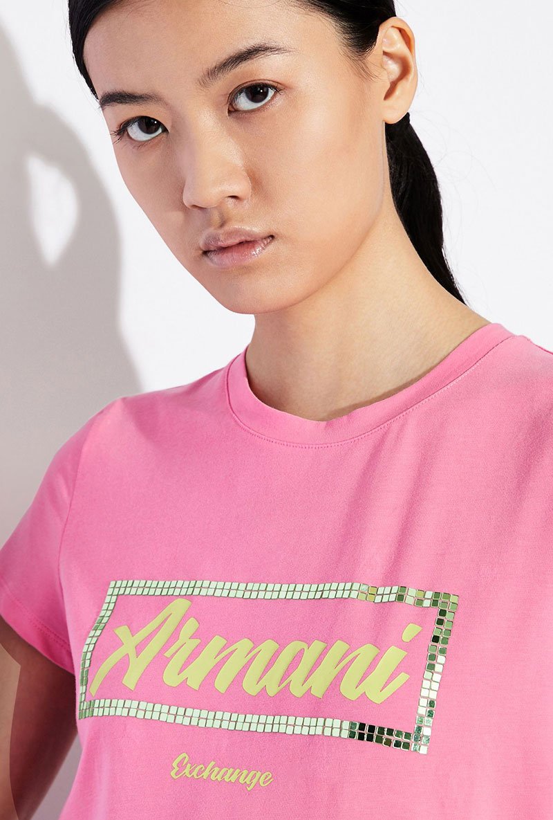 ARMANI EXCHANGE SLIM LETTERING TSHIRT