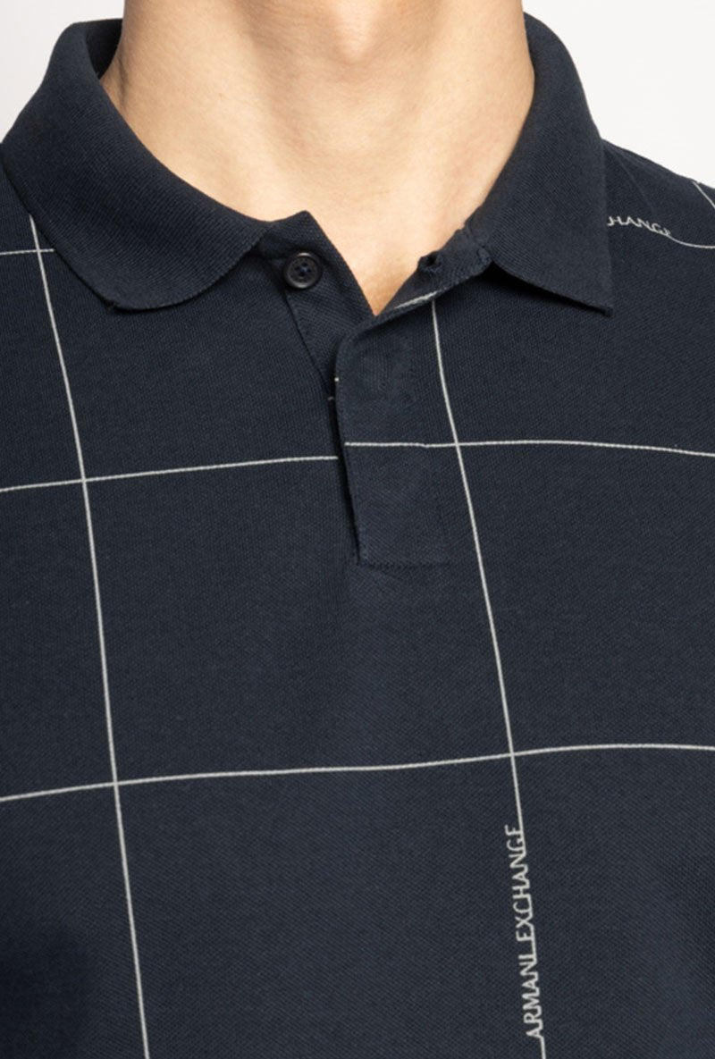 ARMANI EXCHANGE ALL OVER LOGO POLO