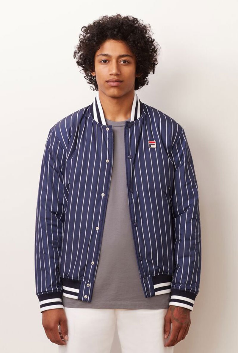 LAKELAND STRIPED BOMBER JACKET