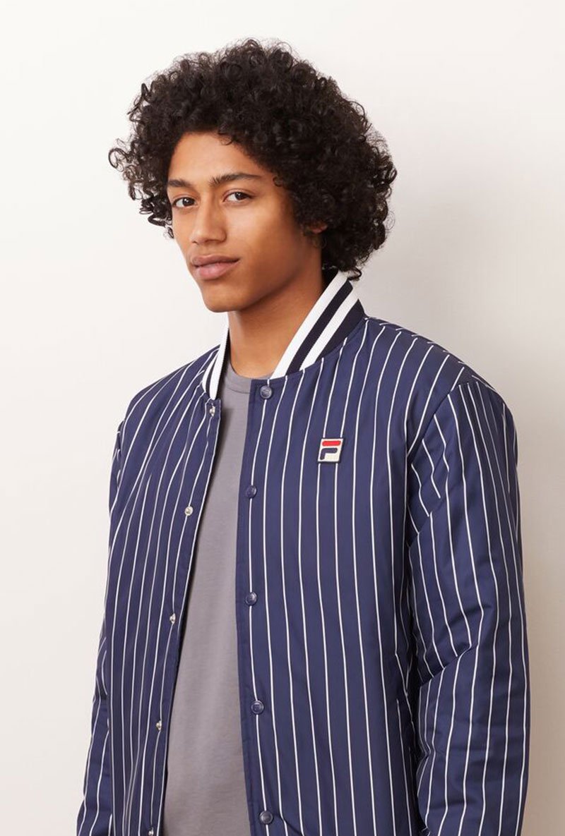 LAKELAND STRIPED BOMBER JACKET