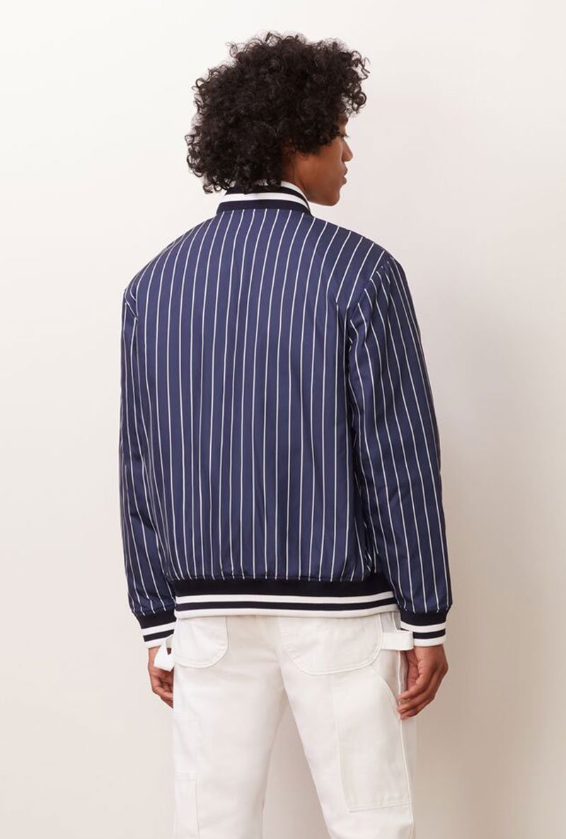 LAKELAND STRIPED BOMBER JACKET