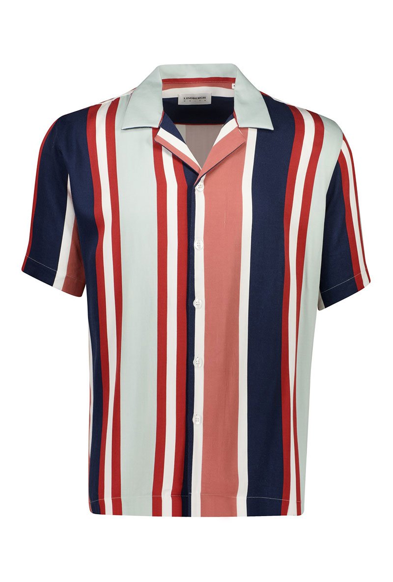 STRIPED VISCOSE SHIRT