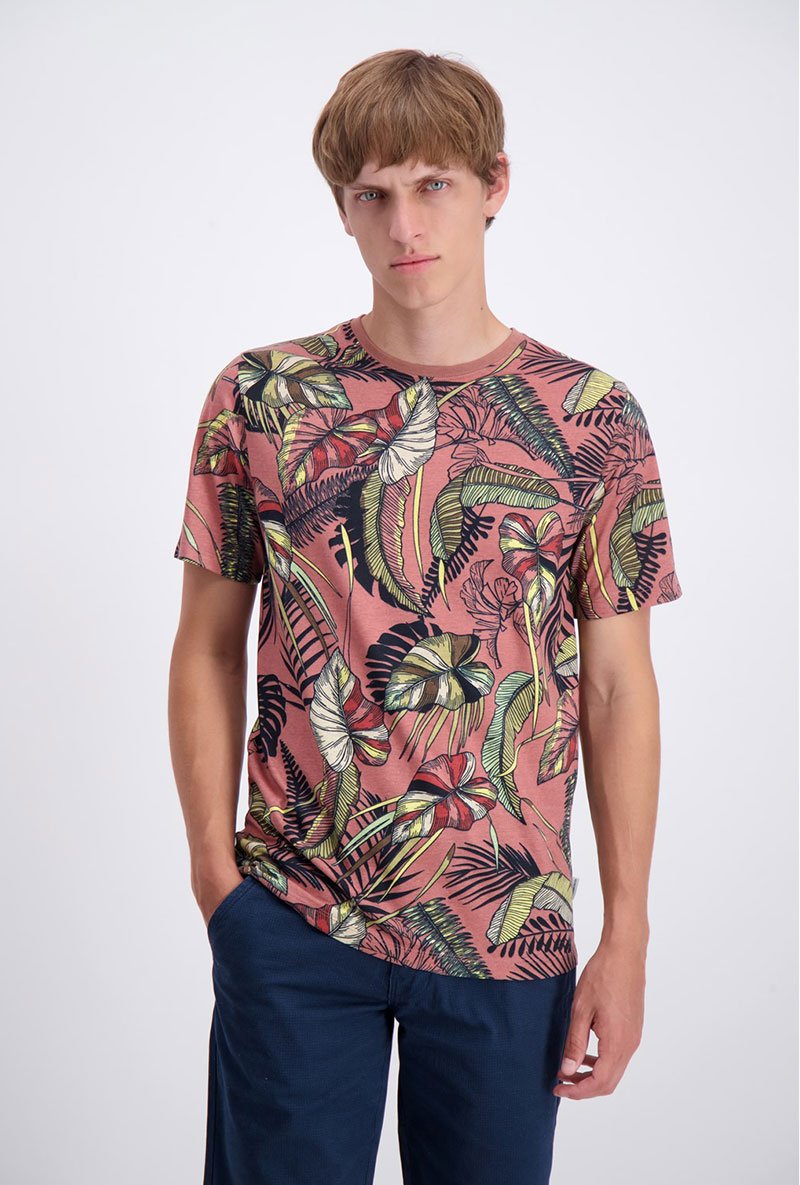 TROPICAL AOP TEE