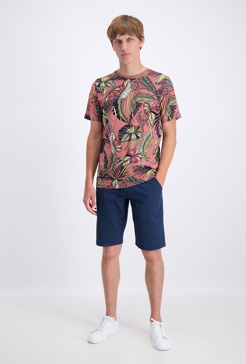 TROPICAL AOP TEE