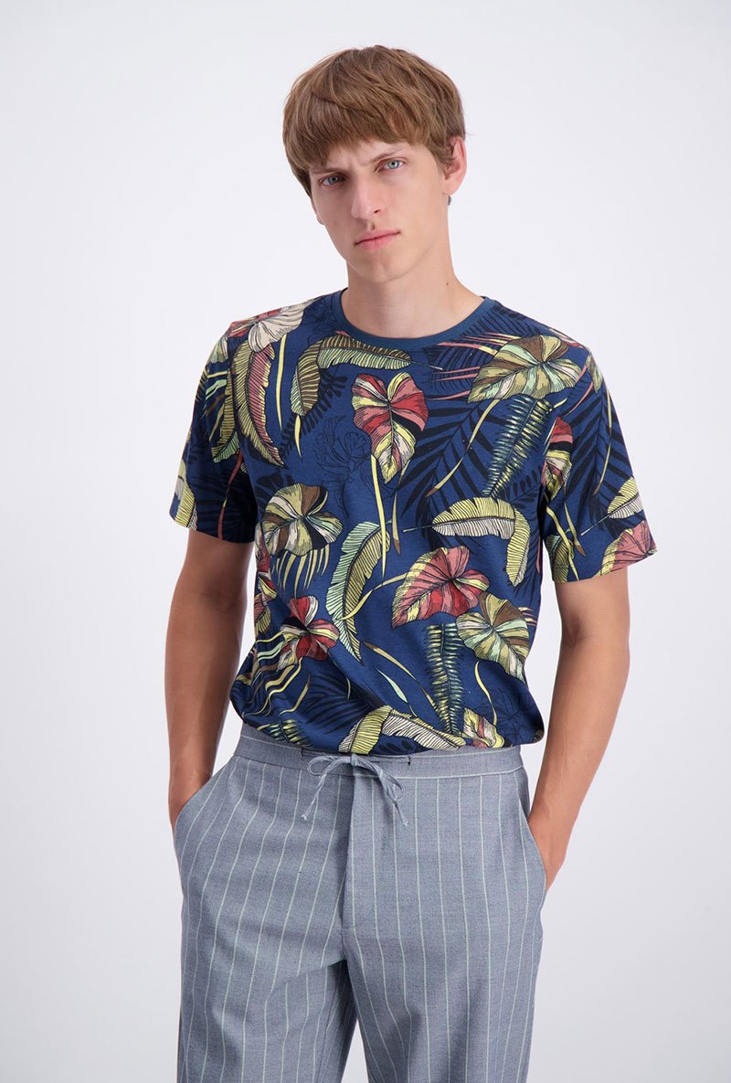 TROPICAL AOP TEE