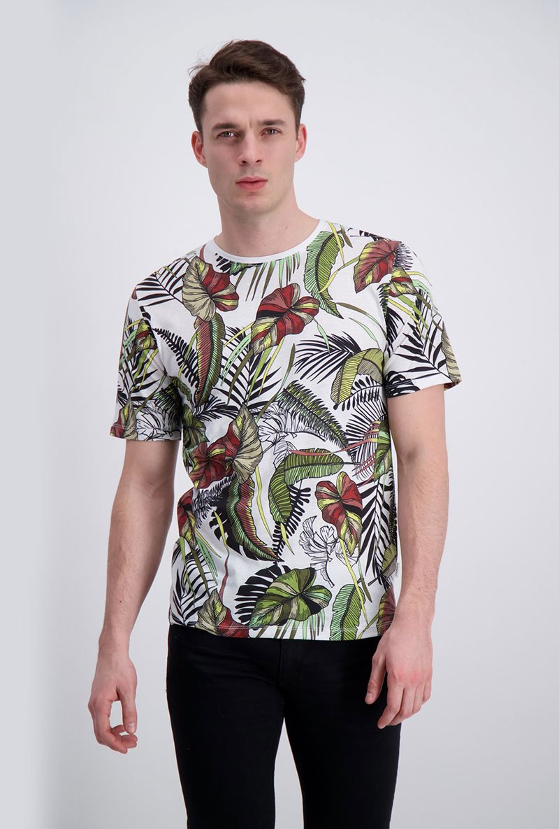 TROPICAL AOP TEE
