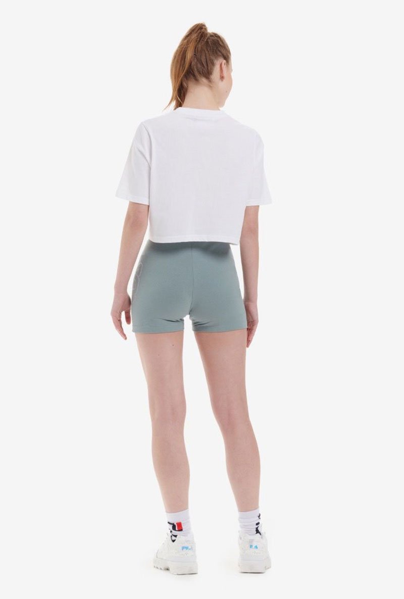 NASIBA DIAMANTE CROP LOGO TEE