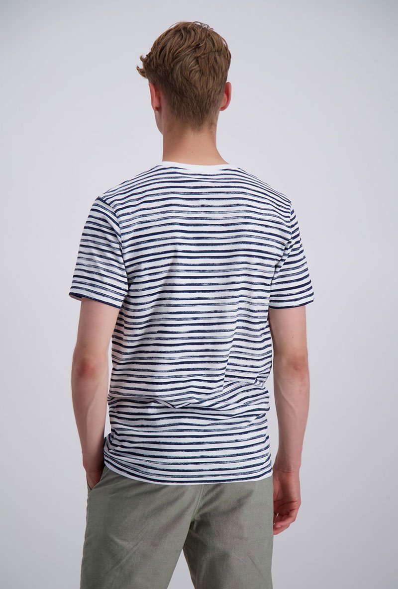 PRINTED STRIPE TEE