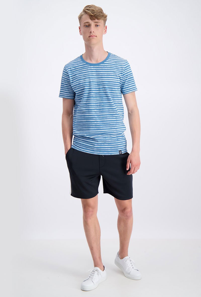 PRINTED STRIPE TEE