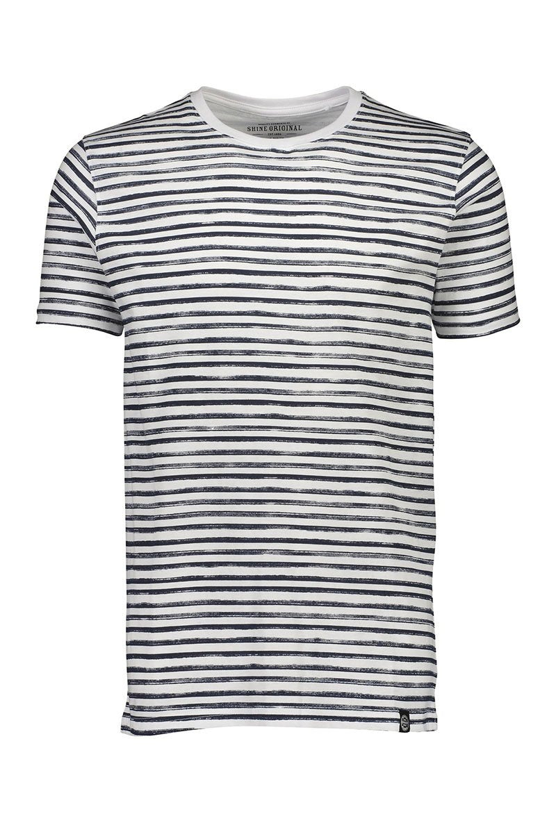 PRINTED STRIPE TEE