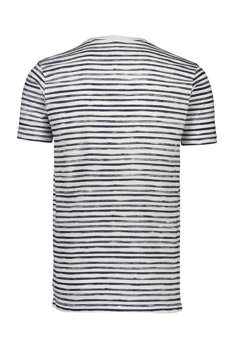 PRINTED STRIPE TEE