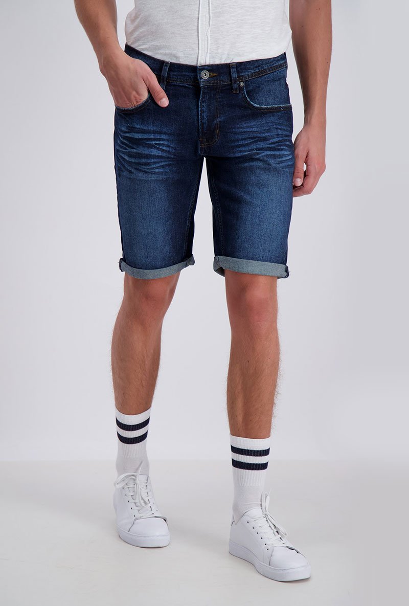 REGULAR FIT DENIM SHORTS