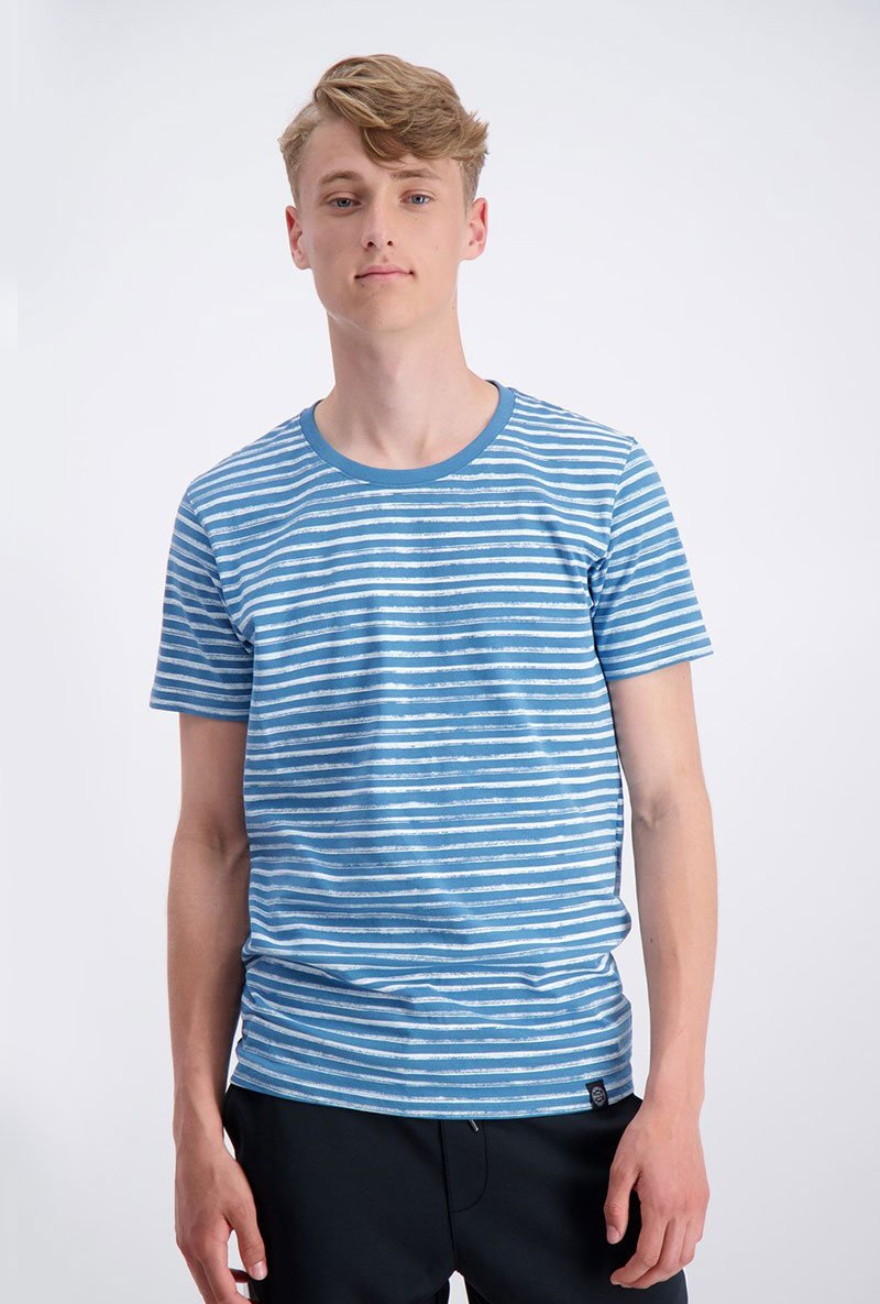 PRINTED STRIPE TEE