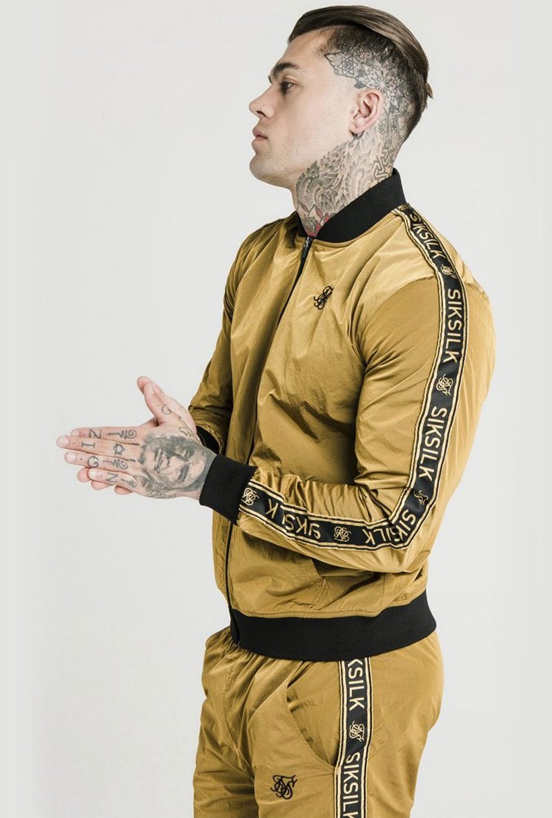 CRUSHED NYLON BOMBER