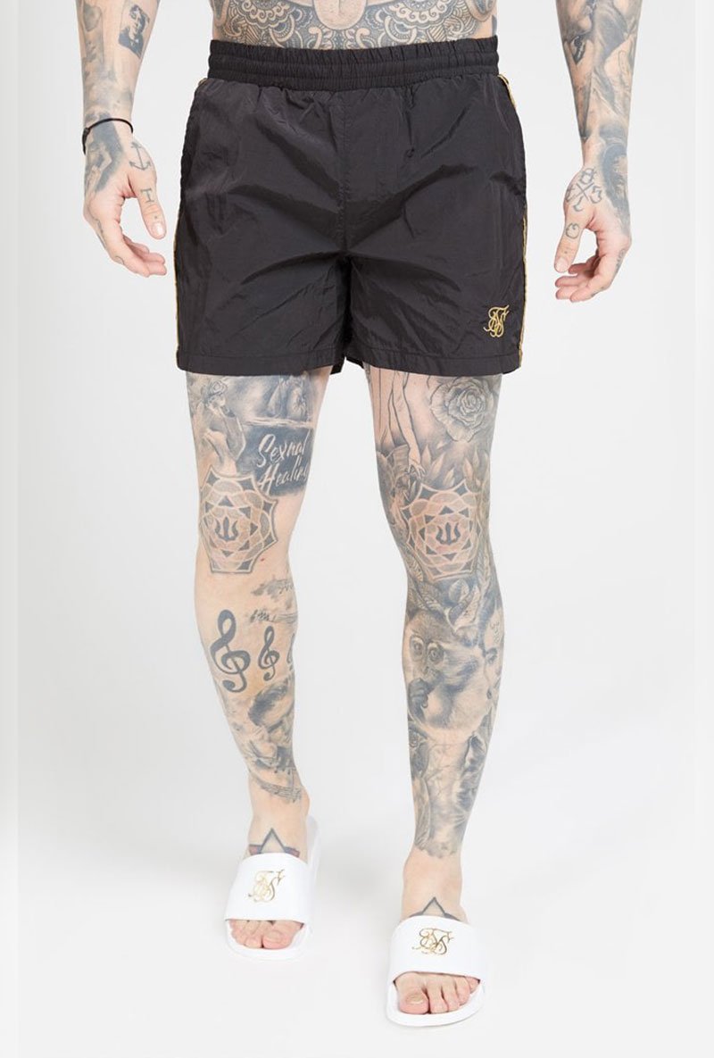 CRUSHED NYLON III TAPE SHORTS