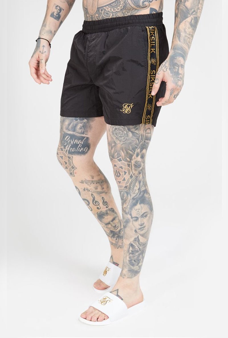 CRUSHED NYLON III TAPE SHORTS