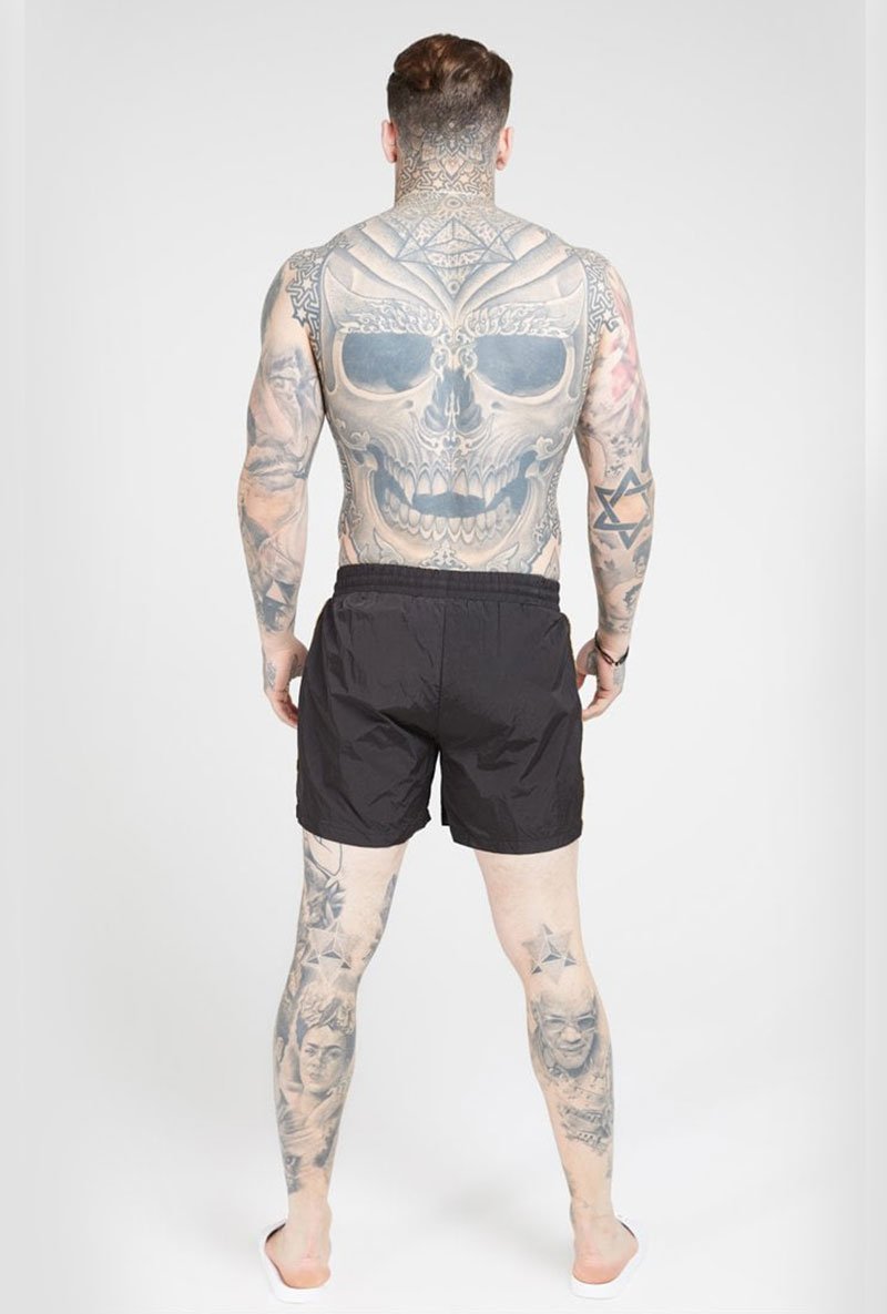 CRUSHED NYLON III TAPE SHORTS