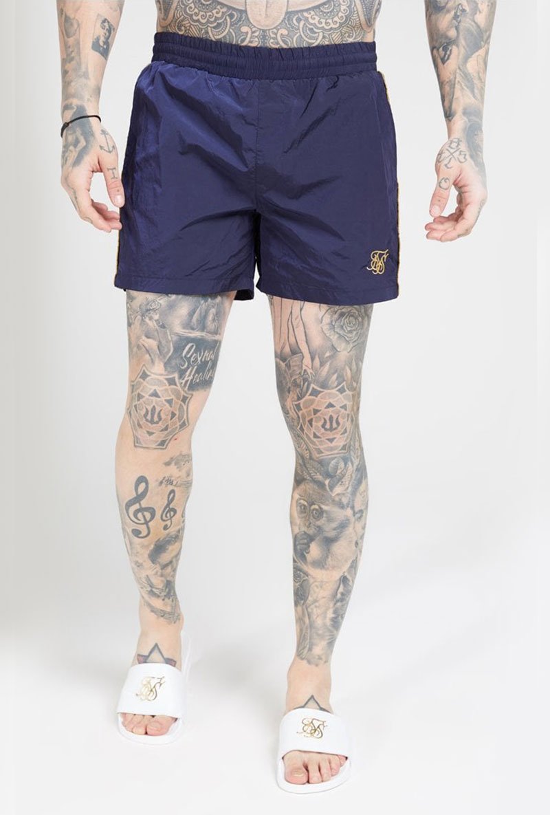 CRUSHED NYLON II TAPE SHORTS