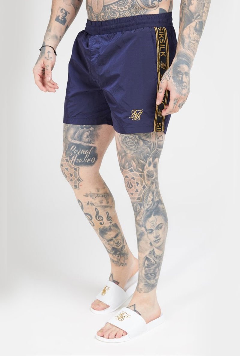 CRUSHED NYLON II TAPE SHORTS