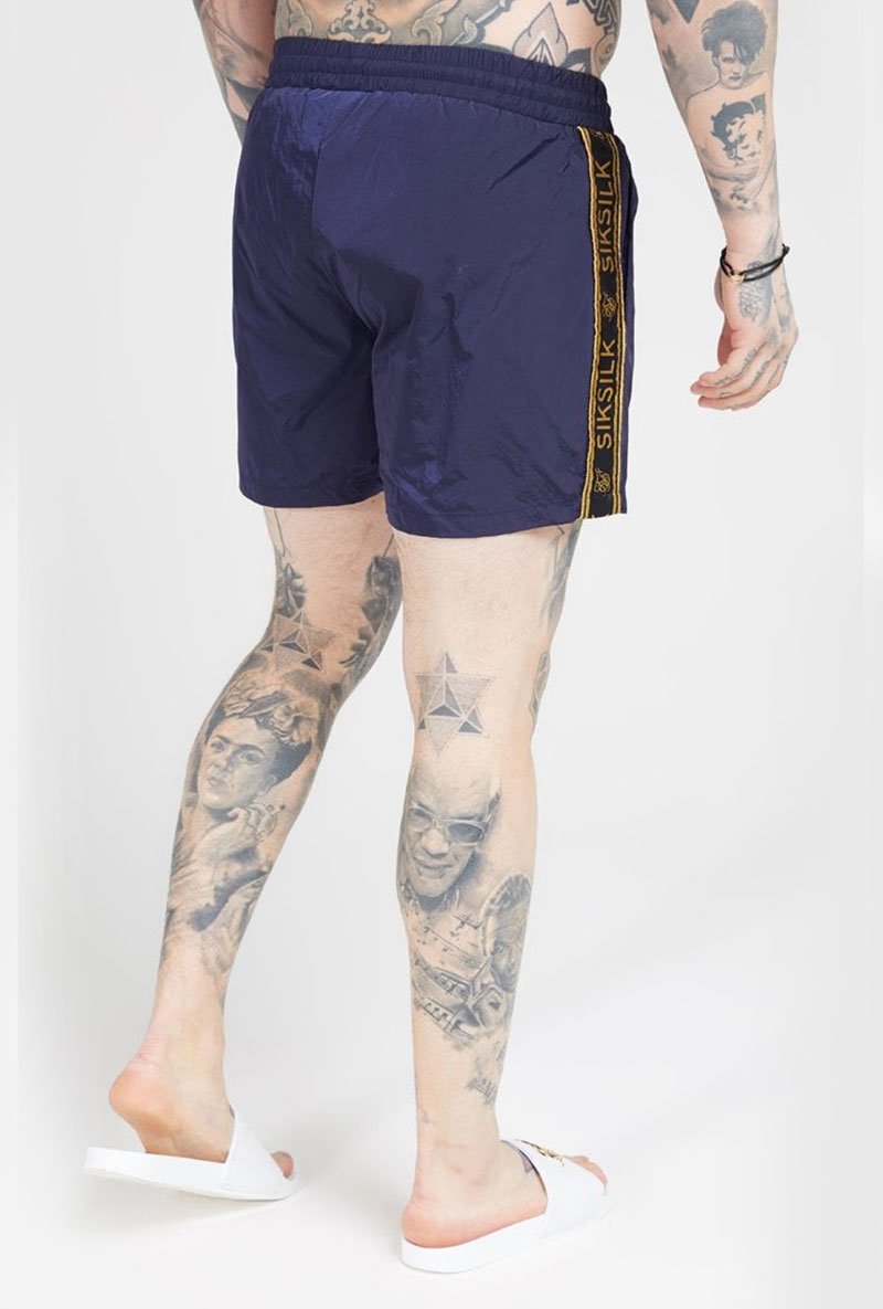 CRUSHED NYLON II TAPE SHORTS