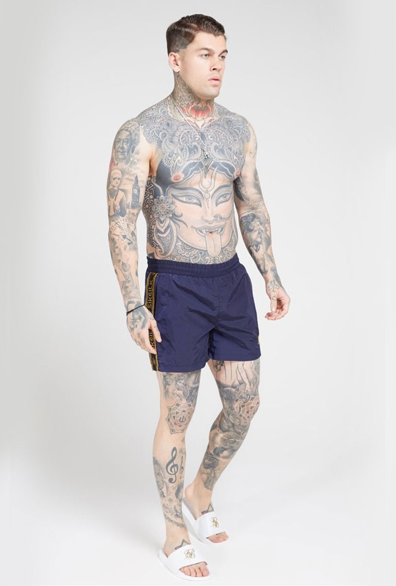 CRUSHED NYLON II TAPE SHORTS