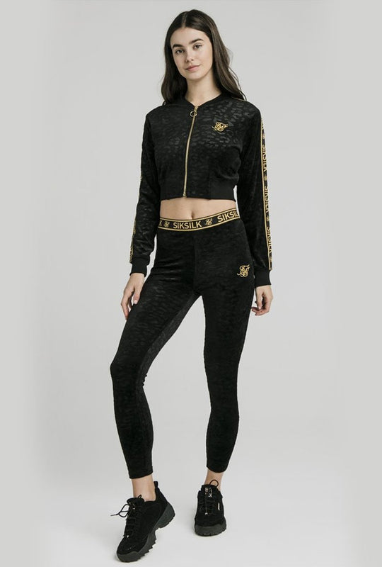 DEBOSSED VELOUR BOMBER